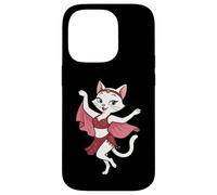 White Cat Dancer Belly Dancing Mom Women Girls Kids Case for iPhone 14 Pro