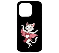 White Cat Dancer Belly Dancing Mom Women Girls Kids Case for iPhone 15 Pro