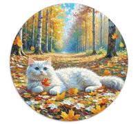 White Cat Jigsaw Puzzles Puzzle for Adults Kids. 1000 Piece Animal Whimsical Challenge Toy Educational Games Home Decoration for Adults& Kids Age 14 Years Up 1000pcs (67.5x67.5cm)