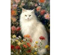 White Cat Rice Papers, 29 x 40.3cm - Decoupage Paper Design for Collage, Mixed Media, Card Making & Crafts, Decoupage by CRAFT KREATIVELY