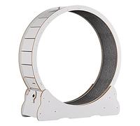 White Cat Running Wheel/Cat Treadmill, No Gap Kitten Exercise Wheel With Safety Lock, Spinning Indoor Cats Sport Toys, Easy Assembly,Inner Diameter-80cm(31.5