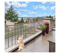 White Cat Safety Mesh Fence, Balcony Protection Net for Child and Pet Safety, Prevent Falling Objects, Ideal for Garden Poultry Breeding, Cuttable Size 50cm x 100cm