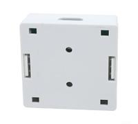White CAT6 Wall Plate Box Single Port Desktop(B)