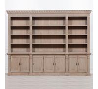 White Cedar Wood Display Cabinet - Extra Large - Triple