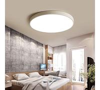 White Ceiling Light LED Dimmable Ceiling Lamp Classic Round Living Room Lamp Elegant Design Ceiling Lighting Modern Bedroom Light with Remote Control, Kitchen Island Bar Stairs Wall Light (D 80cm)