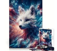 White Celestial Sky Fox Adult Jigsaw1000 Pieces Clear Thinking Restful Escape Precise Edges (50x75cm)