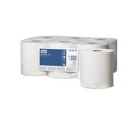White Centre Feed Tork M2 Wiping Basic Paper Towel Roll 6 x 150m