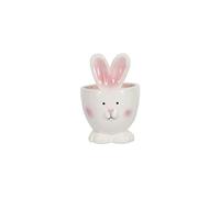 White Ceramic Bunny Head Egg Cup