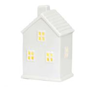 White Ceramic Christmas Village Houses, Christmas Village Sets, LED Lighted Christmas Village Houses, White Porcelain Village Town Houses, Christmas Town Scene Collection for Home Decor