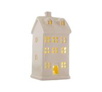 White ceramic Christmas village houses,LED-lit tabletop figures for home decoration,Ceramic Christmas village houses, country house decoration for indoors for home, table, mantel, fireplace