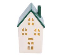 White Ceramic Christmas Village Sets, Christmas Village House Porcelain LED Light Up Christmas Houses Village, White Porcelain Village Town Houses, LED Christmas House Night Light Christmas Decoration