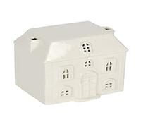 WHITE CERAMIC HOUSE OIL BURNER