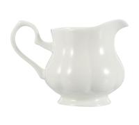 White Ceramic Mini Creamer Jug 180ml British Style Kitchen Serving Pitcher