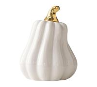 White Ceramic Pumpkins Fashionable Halloween Decorations Home Decorations Modern Vacation Home Large Ornament (A, One Size)