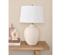White Ceramic Table Lamp Hestia White One Size