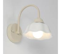 White Ceramic Wall Sconce Nordic Home Deco Lighting Fixture Modern Indoor Paint Iron Wall Lamp, Green//White Bedside Wall Sconces Modern Retro Bedroom Bathroom Art Wall Light, E27