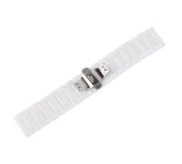 White Ceramic Watchband Fashion Men Watch Bands Replacement Accessory | Flat Mouth Design, Reinforced Links, Advanced Coloring Technology, Elaborate Grinding and Polishing, Chic Style