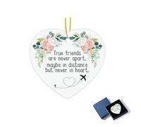 White Ceramics Encouragement Gifts, Heart Shaped Friendship Plaque, Inspirational Gifts for Women, Sister, Friends, Hard Times Support Gift