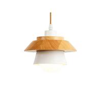 White Chandelier - Wooden and Metal Chandelier Single Head Nordic Restaurant Bar Home Lighting