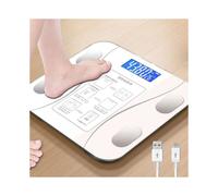 (White charging model) Digital Bathroom Scales for Body Weight, Weighing Scale Electronic Bath Scales
