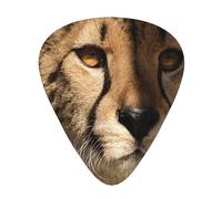 White Cheetah Printed,12 Pcs Guitar Pick,3 Different Thickness Plectrums for Acoustic Guitar Bass Ukulele (0.46mm 0.96mm 0.71mm)