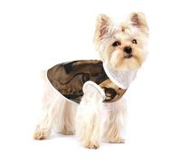 White Cheetah Printed,Cotton Sleeveless Pet T-Shirt Soft Stretchy Puppy Breathable Vest,M