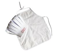 White Chefs Costume for Infants 2PC Set Newborn Photoshoot Accessories Adjustable Sash Apron and Hat with Soft Fabric Christmas Halloween Outfit Chefs Baby Clothes