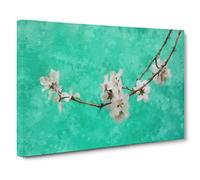 White Cherry Blossom Vol.2 Canvas Print | Gallery Wrapped 30mm Frame Wall Art | 24x16 inches | Ready to Hang | Modern Floral Picture | Living Room Bedroom Lounge Office