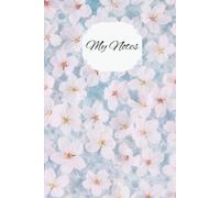 White Cherry Blossoms Notebook: Daily Journal/120 Lined Pages/6" x 9"