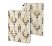 White Chess Pieces Checkmate Slim Case Compatible with iPad 10th 9th 8th 7th Generation 2022 2021 2020 2019 Protective Cover Stand