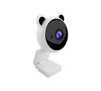 (White, China) Smart USB Genuine 1080P Webcam Web Camera Cute Digital Web Cam With Mic For Laptop Desktop TV Webcam Fits Skype Live Streaming
