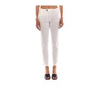 White Chino Flow Trousers - female - Roy Roger's - Cropped Trousers - White - W27 - Trousers W27