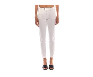 White Chino Flow Trousers - female - Roy Roger's - Cropped Trousers - White - W27 - Trousers W27