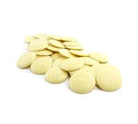 White Chocolate Buttons | Finest Belgian 3X1Kg (3Kg) Bag | Baking and Topping | Premium Quality Chocolate