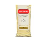 White Chocolate Callets 10Kg Belgian 28% Cocoa Content Bulk Pack for Baking, Confectionery, Desserts, Mousses, Ice Cream, and More