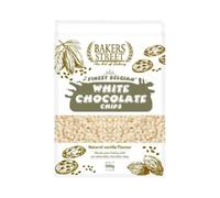 White Chocolate Chips 500g - By Bakers Street - Bake Stable Chocolate For Baking & Desserts - Ideal for Cakes, Cookies, Muffins and Decorating