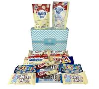 White Chocolate Hamper For Chocolate Lovers The Gift For All Those Candy Lovers. Bueno, White Mice, Jazzles And More, Presented In A Luxury Gift Box.