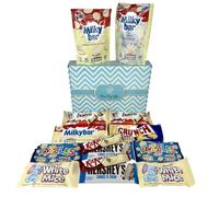 White Chocolate Hamper Gift Box - Premium Selection Set with White Bueno, Mice & Jazzles, Luxury Sweet Present for Birthdays, Thank You & Occasions