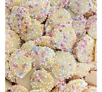 White Chocolate Jazzles│ Gift Jar │ 515g │ Original White Chocolate Jazzles Retro Sweets Victorian Gift Jar by Candy Hive - Timeless Treats, Authentic Flavour