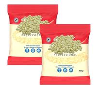 White Chocolate Pieces 400g - Baking & Dessert Chunks - Smooth Creamy White Chocolate for Cookies, Cakes, Brownies, Muffins, Ice Cream & Confectionery - mb (2 x Bags)