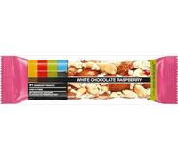 White Chocolate Raspberry Healthy Snack Bar 40g Gluten Free Snack (Pack Of 6) "A symphony of flavors" For All Occasions
