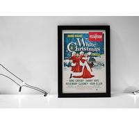 White Christmas 1954 Movie Poster Print, Framed Print, Ready To Hang Canvas, Wall Art, Home Decor Various Sizes