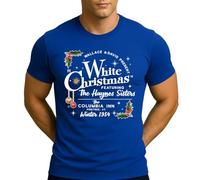 White Christmas 1954 Movie White Christmas Christmas Movie Men's T-Shirt, blue, S
