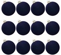 white christmas decorations christmas hanging ornament tree decorations blue christmas tree baubles burgundy blue and silver christmas baubles (12PCS Blue Velvet Christmas Balls, 6CM)