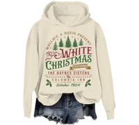 White Christmas Hoodie White Christmas Sweatshirt For Women Movie 1954 Xmas Song Haynes Sisters Xmas Sweatshirts