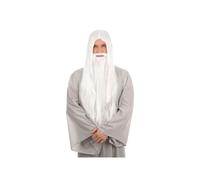 White Christmas Monk Yoga Wizard Gandalf Dumbledore Long Wig Beard Costume