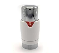White/Chrome Thermostatic Radiator TRV Valve Head Replacement M30 x 1.5 Universal for All Manufacturers