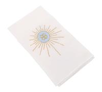 White Church Communion Linen with Embroidered Pattern for Liturgy