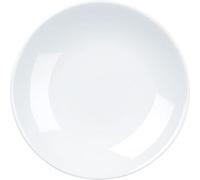 "White Churchill Alchemy Balance Coupe Plate 230mm (9"). Box quantity: 6."