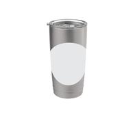 White Circle Stainless Steel Insulated Tumbler